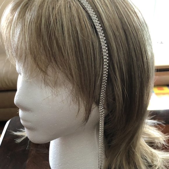 🛍 Rhinestone Tassel Headband - Picture 3 of 5
